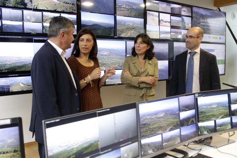 La Xunta pone en marcha la red de videovigilancia forestal, una plataforma de altas prestaciones para monitorizar el 54% del territorio