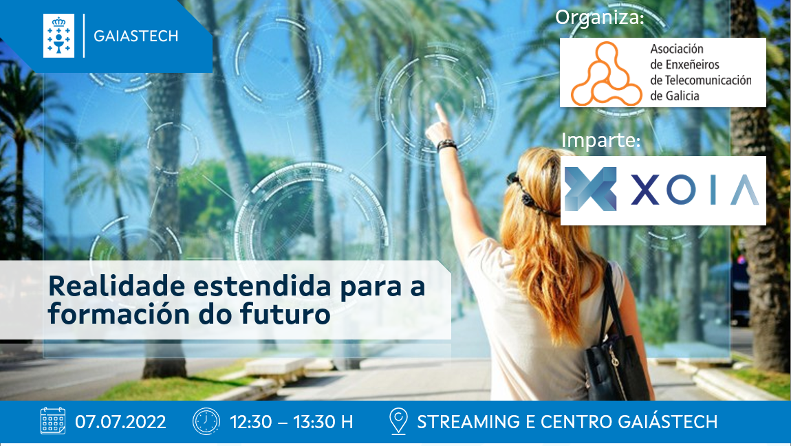 A Amtega e a AETG organizan a conferencia “Realidade estendida para a formación do futuro” da man de Xoel Vázquez Dios