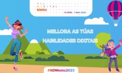 A Axencia para a Modernización Tecnolóxica súmase á campaña europea “All Digital Weeks 2023” cun programa de actividades para mellorar as habilidades dixitais da cidadanía