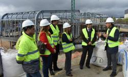 O conselleiro de Facenda e Administración Pública visita o Centro de Excelencia en Ciberseguridade de Galicia (CECIGA) que estará rematado no 2026 